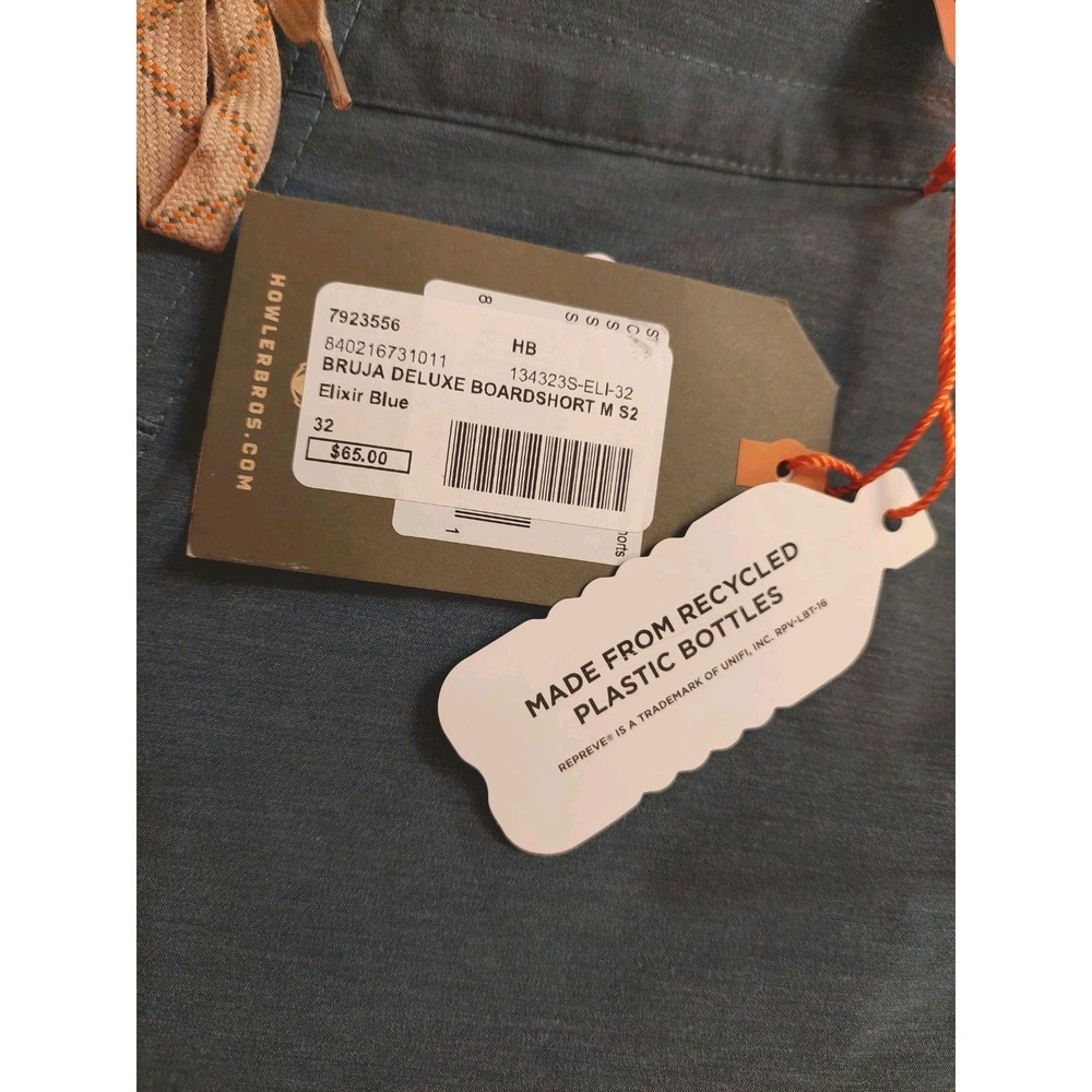 NEW! Howler Brothers Mens Bruja Deluxe Boardshorts Elixir Blue 32 Heed The Call! - Picture 6 of 14